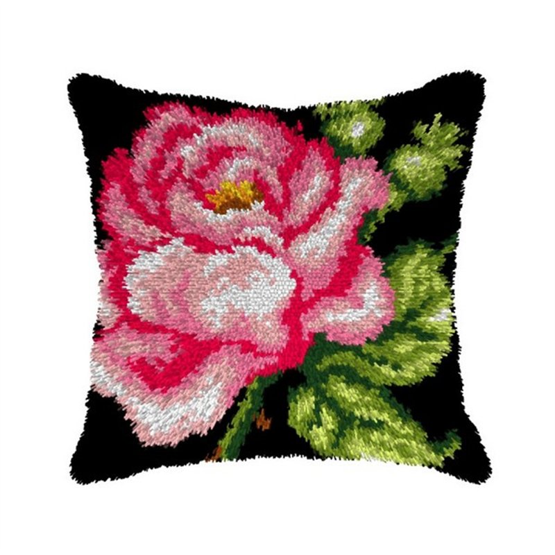Latch hook cushion kit Rose nr 4150
