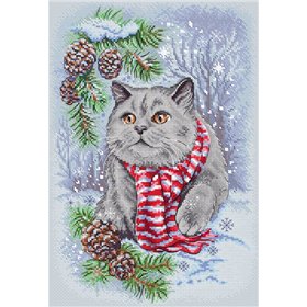 Stickset Winterkatze Stickset Winterkatze