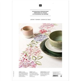 Vorgezeichnete Tischläufer Hortensien