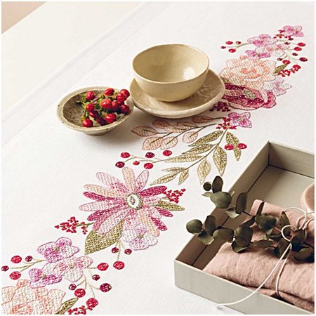 Kit chemin de table couronne d'automne