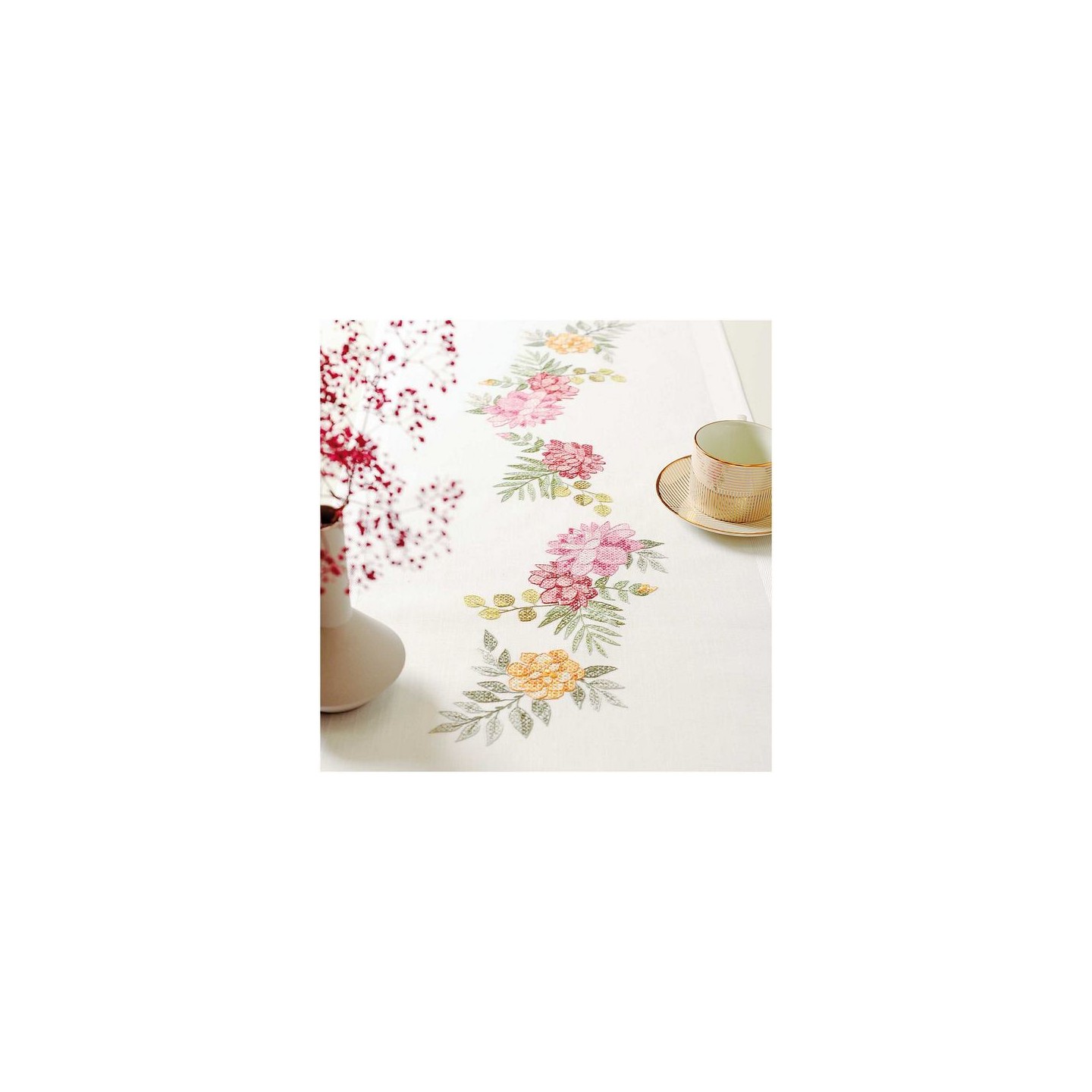 Kit chemin de table chrysanthèmes