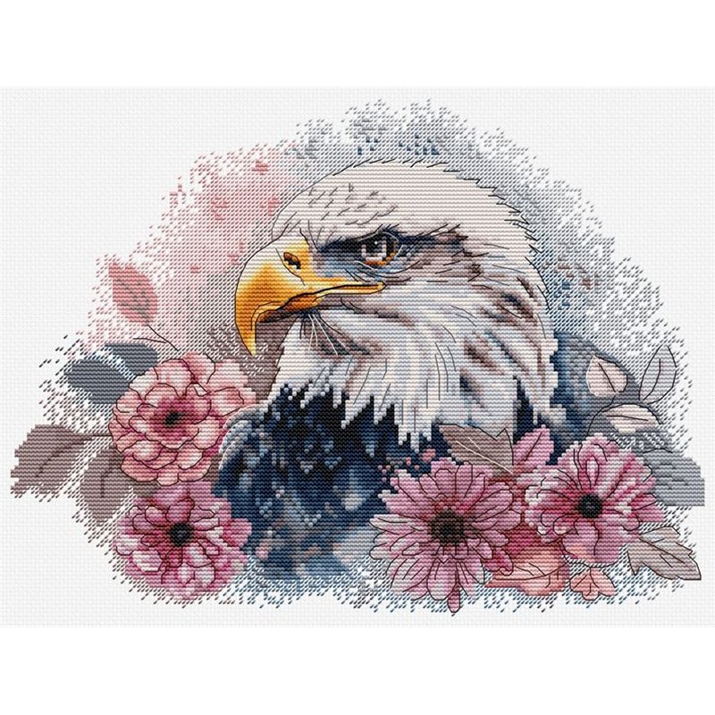 Embroidery kit Hunting Eagle Embroidery kit Hunting Eagle