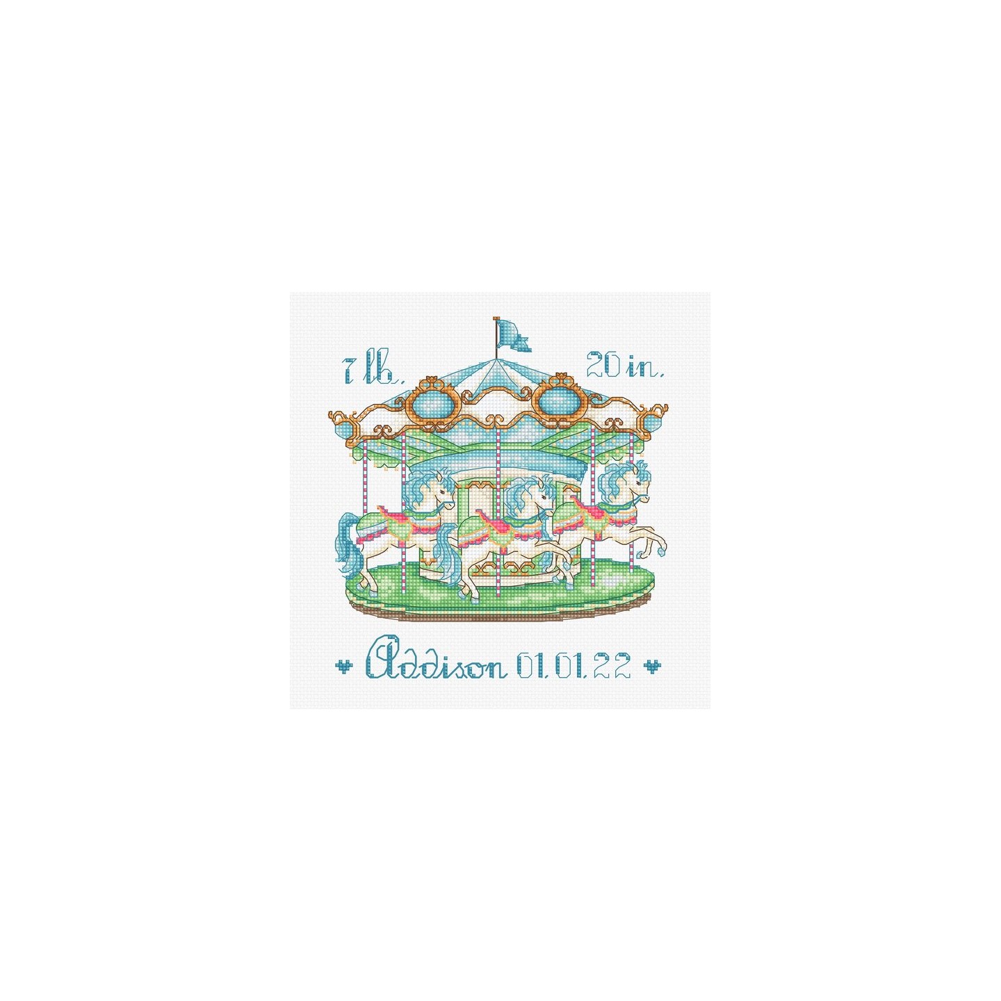 Kit de broderie Carrousel pour bébé