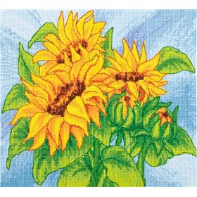 Borduurpakket Zonnebloemen