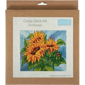 Borduurpakket Zonnebloemen