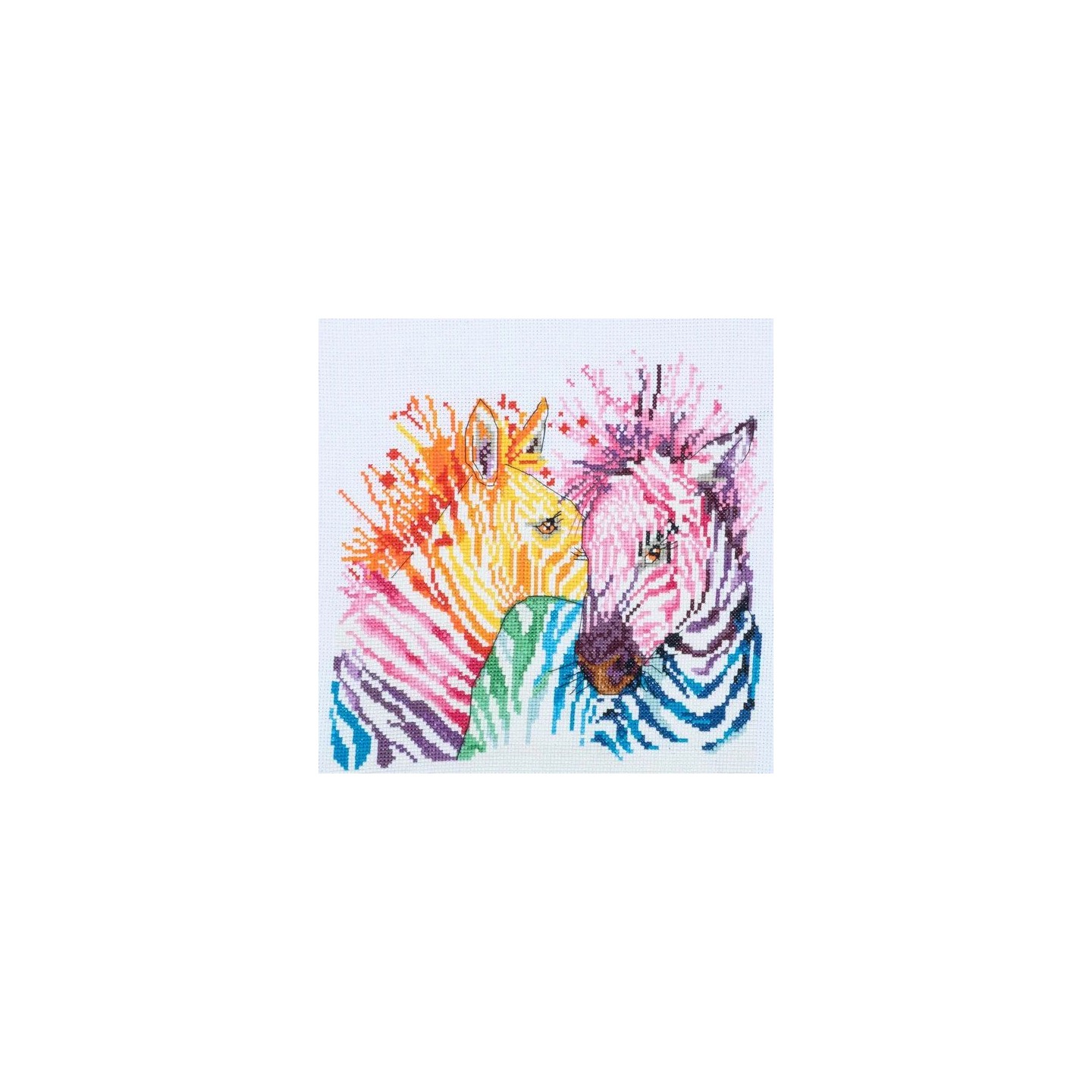 Embroidery kit Zebras