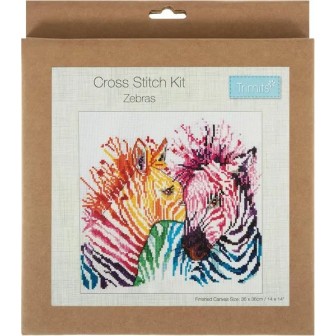Kit de broderie Zèbres