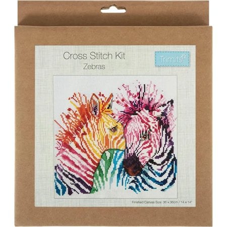 Embroidery kit Zebras