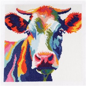 Kit de broderie Vache