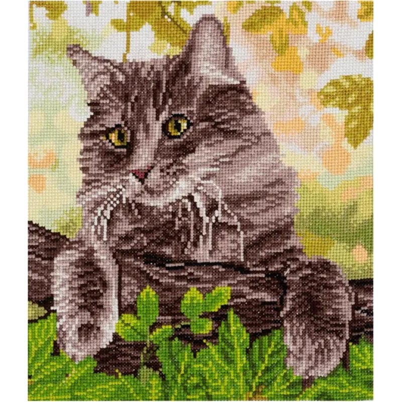 Embroidery kit Cat