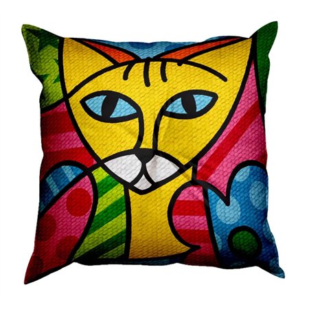 Borduurkussen Color cats