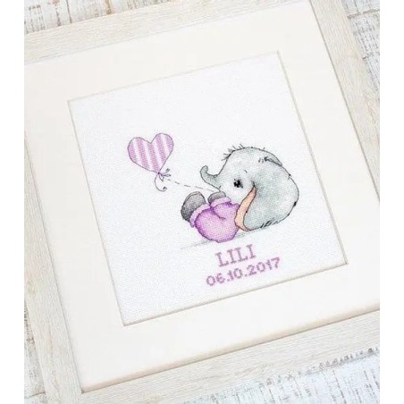 Embroidery kit Baby girl
