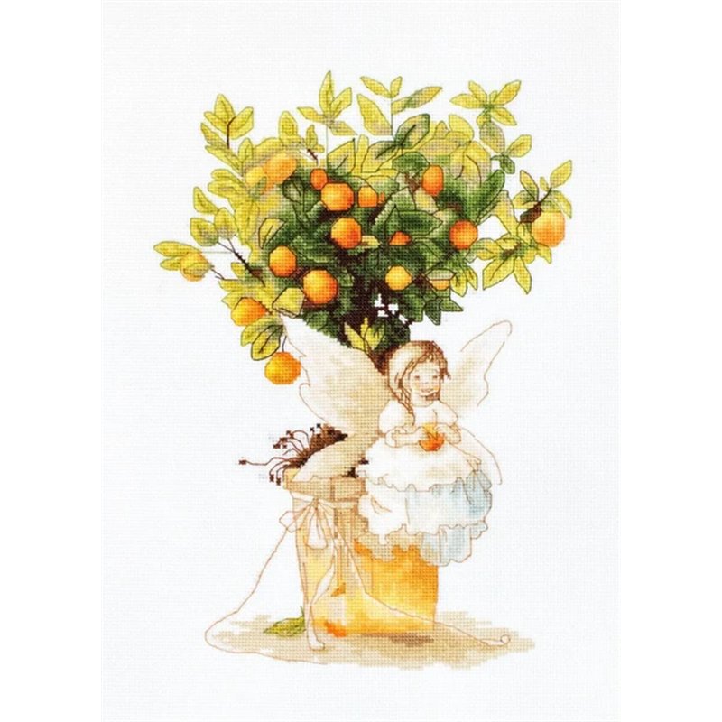 Kit de broderie la mandarine Kit de broderie la mandarine