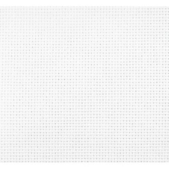 Borduurstof Aida 14 100 x 100 cm - wit