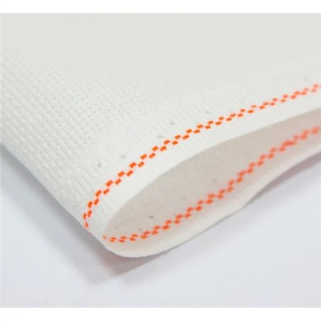 Needlework fabric Aida 14 150 x 100 cm - white