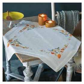 Bedruckte Deckepackung Meisen mit Lampionblume