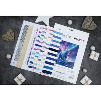 Luca-S Embroidery kit The Northern Lights