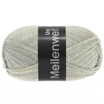 Meilenweit Uni 100 Hellgrau 1358