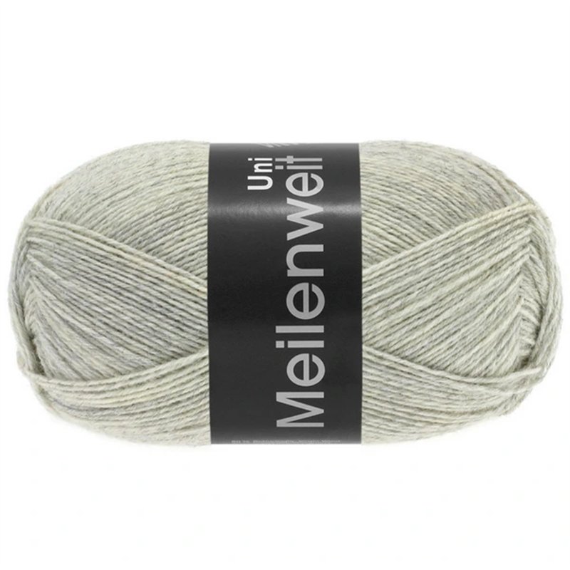 Meilenweit Uni 100 light grey 1358