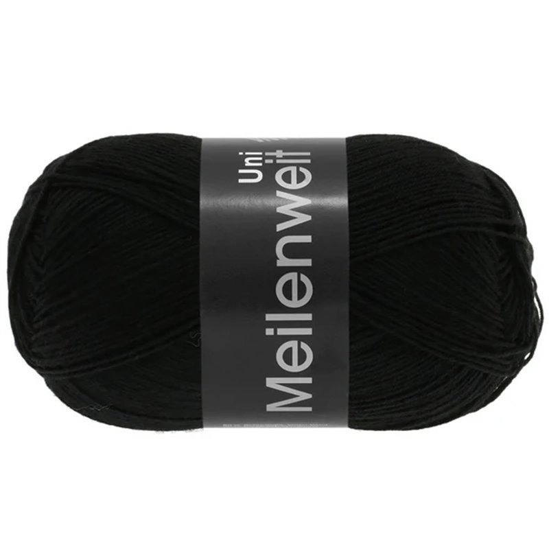 Meilenweit Uni 100 noir 1106