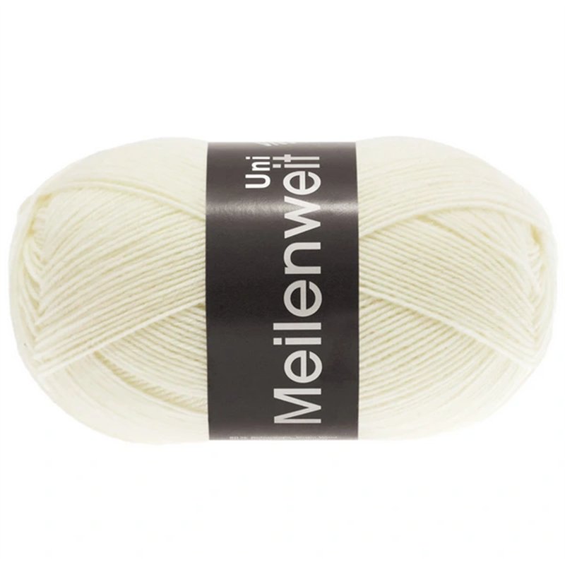 Meilenweit Uni 100 Gebroken wit 1113