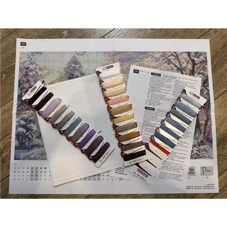 Stickset Winterabend