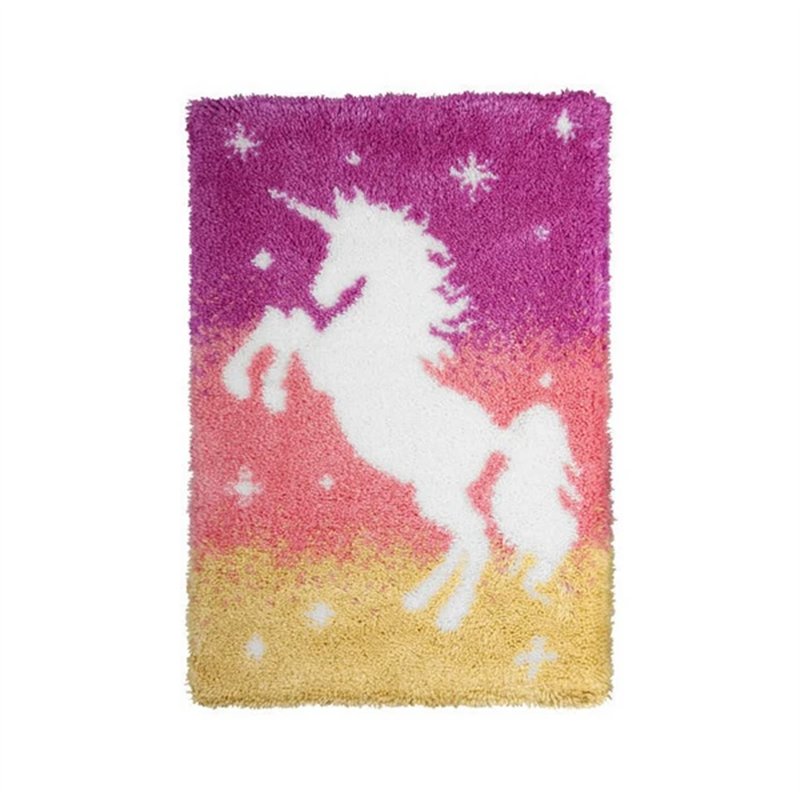 Kit tapis au point noué Licorne 4075