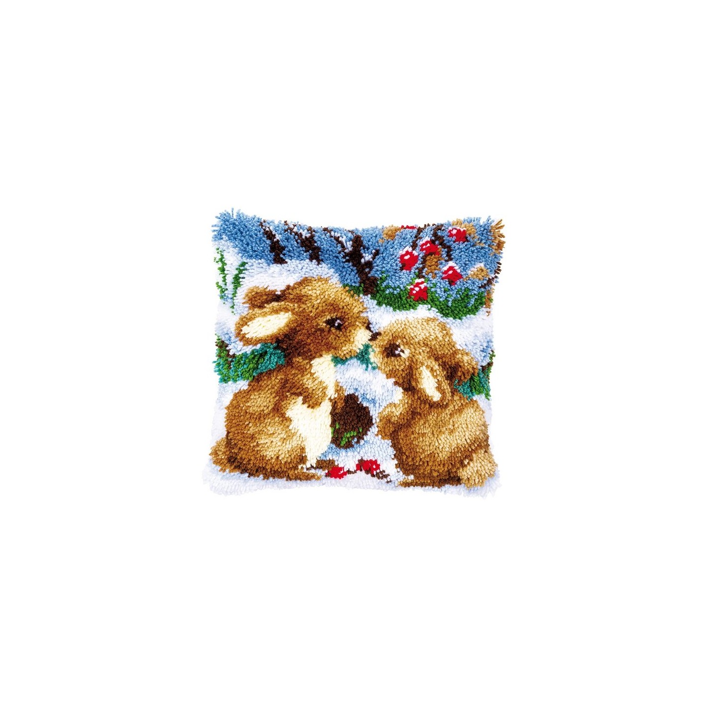 Knüpfkissenpackung Kaninchen im Schnee 147711