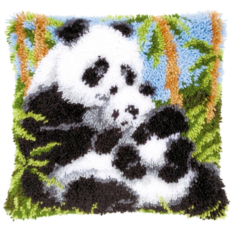 Knoopkussen kit panda's 21853 Knoopkussen kit panda's 21853