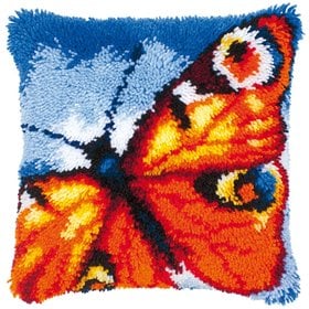 Knoopkussen kit oranje vlinder 14174