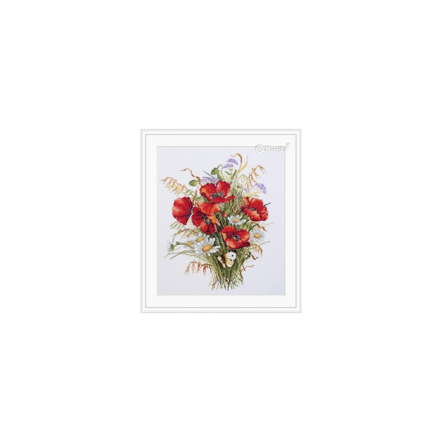 Merejka Embroidery kit Poppies and Oats