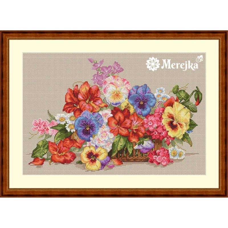 Kit de broderie Fleurs du jardin Kit de broderie Fleurs du jardin