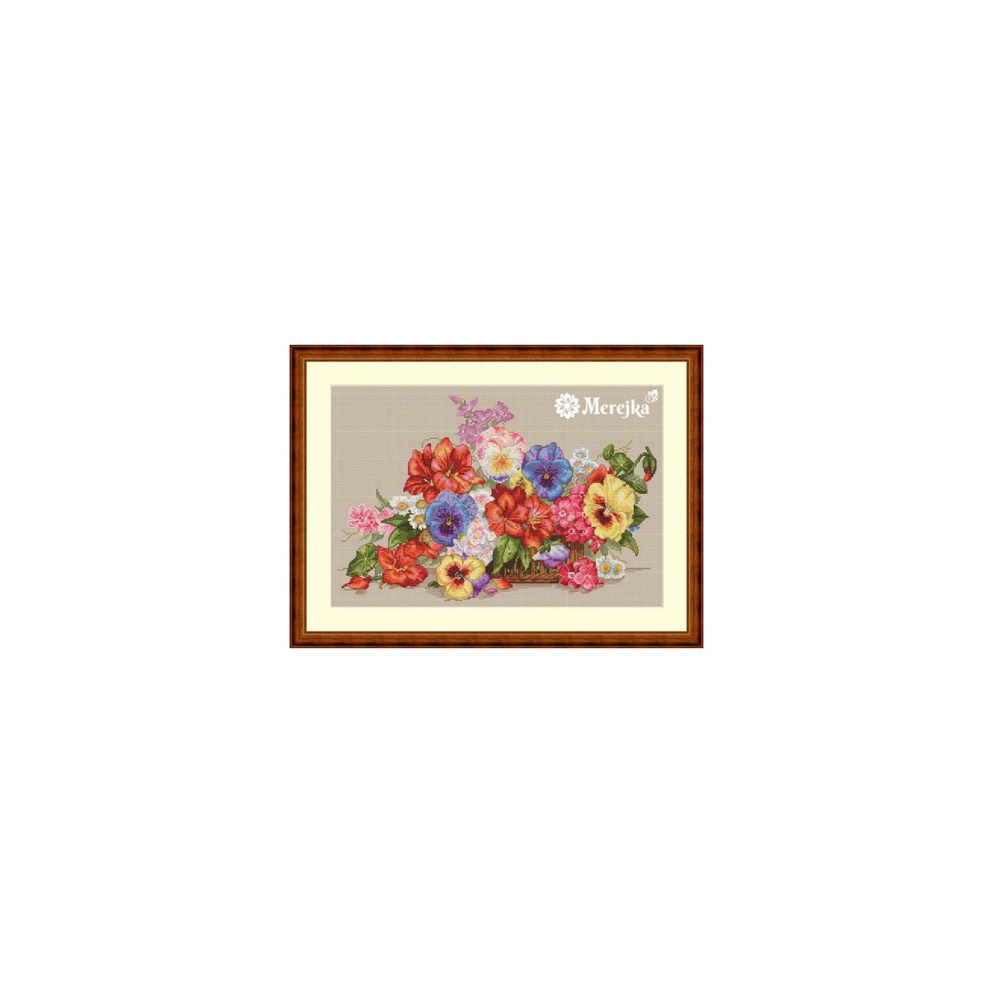 Merejka Embroidery kit Garden Flowers