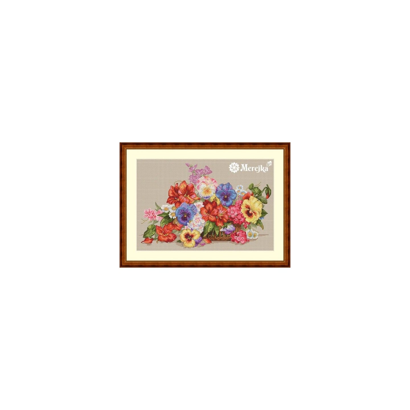 Merejka Kit de broderie Fleurs du jardin