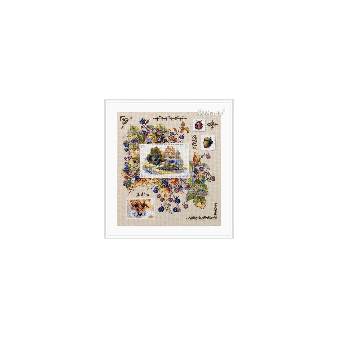 Merejka Kit de broderie Échantillon d'automne