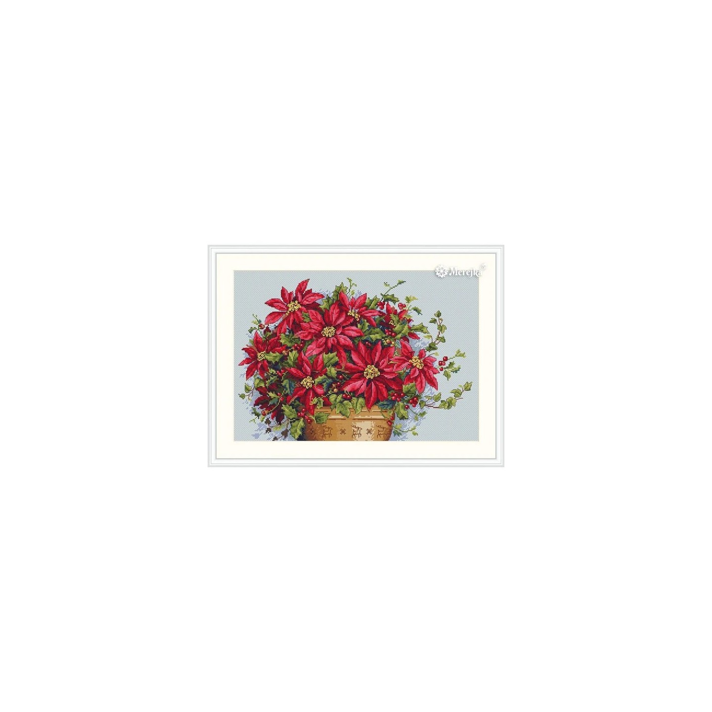 Merejka Embroidery kit Poinsettia