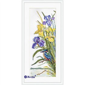 Merejka Embroidery kit Kingfisher