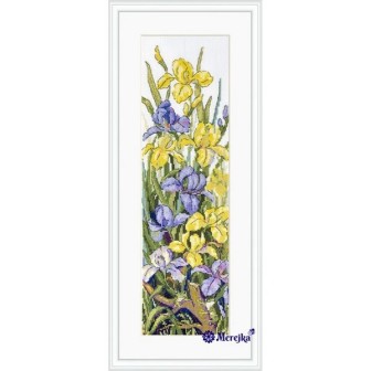 Merejka Kit de broderie Grenouilles dans les fleurs