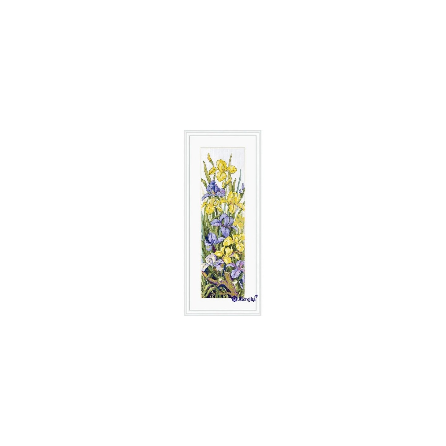 Merejka Stickset über die Frösche in den Blumen 