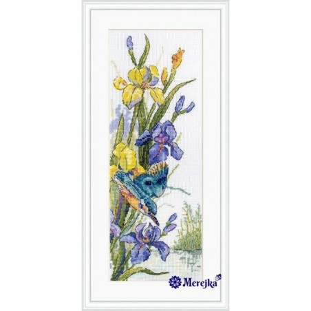 Merejka Kit de broderie Vol du martin-pêcheur