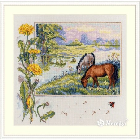 Merejka Kit de broderie Chevaux