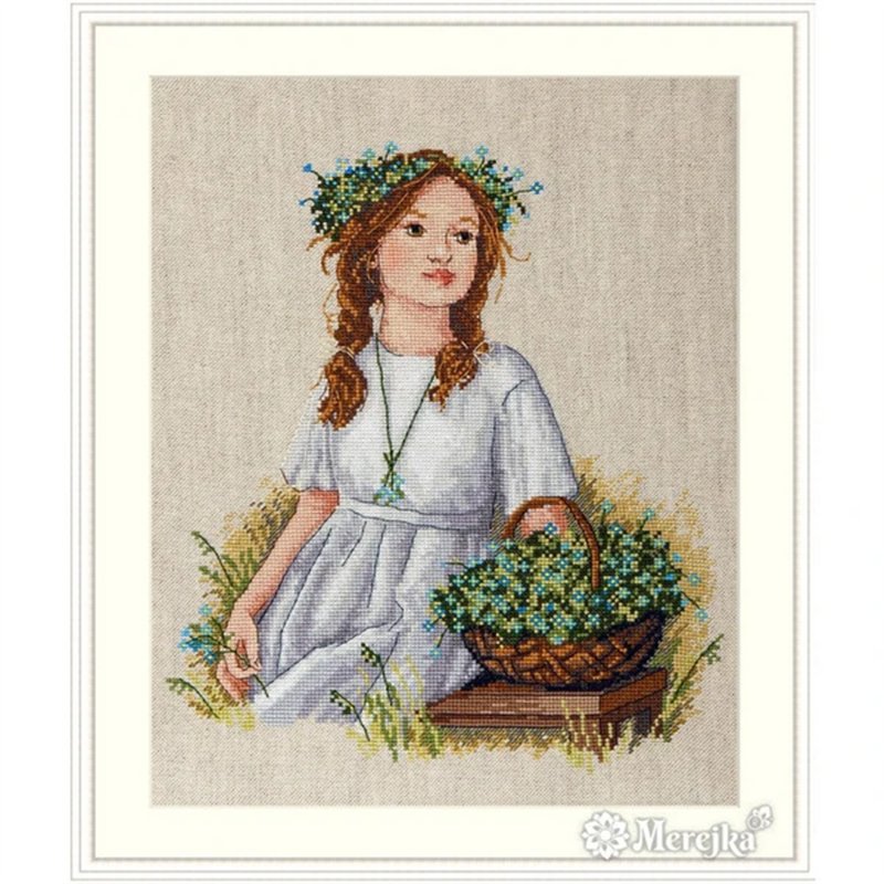 Embroidery kit Forget-Me-Not Embroidery kit Forget-Me-Not