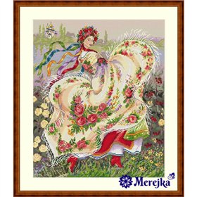 Merejka Kit de broderie Écharpe festive