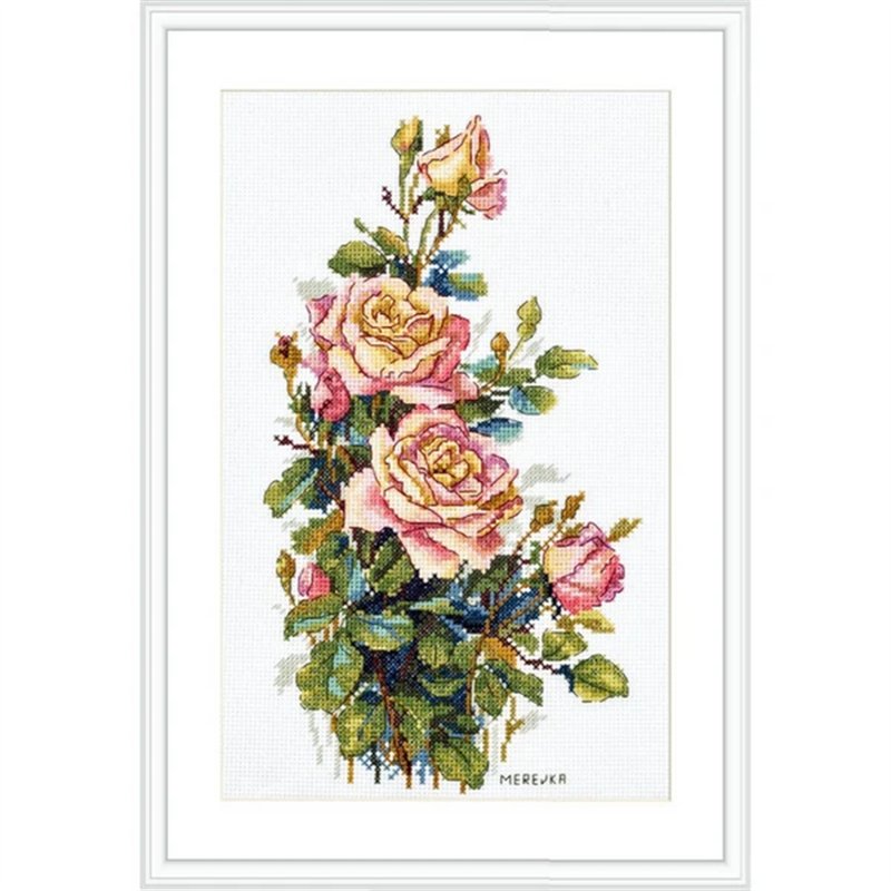 Embroidery kit Yellow Roses Embroidery kit Yellow Roses