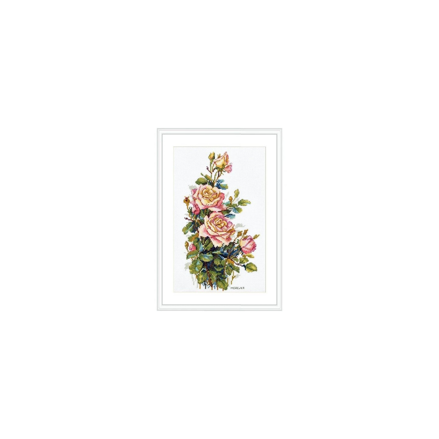 Merejka Stickset über die Gelbe Rosen 