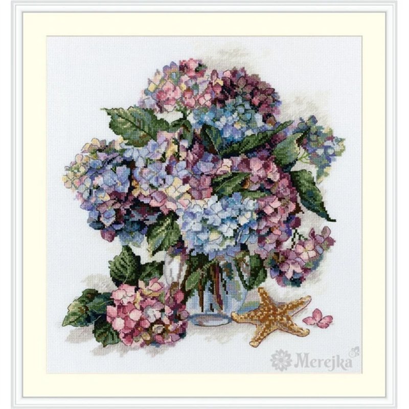 Kit de broderie Hortensia Kit de broderie Hortensia