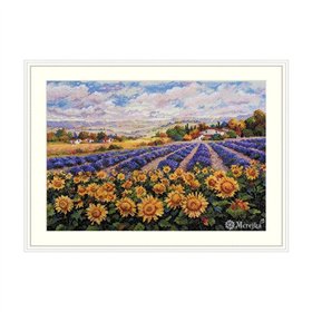 Merejka Kit de broderie Champs de lavande et de soleil
