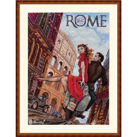Merejka Kit de broderie Visitez Rome