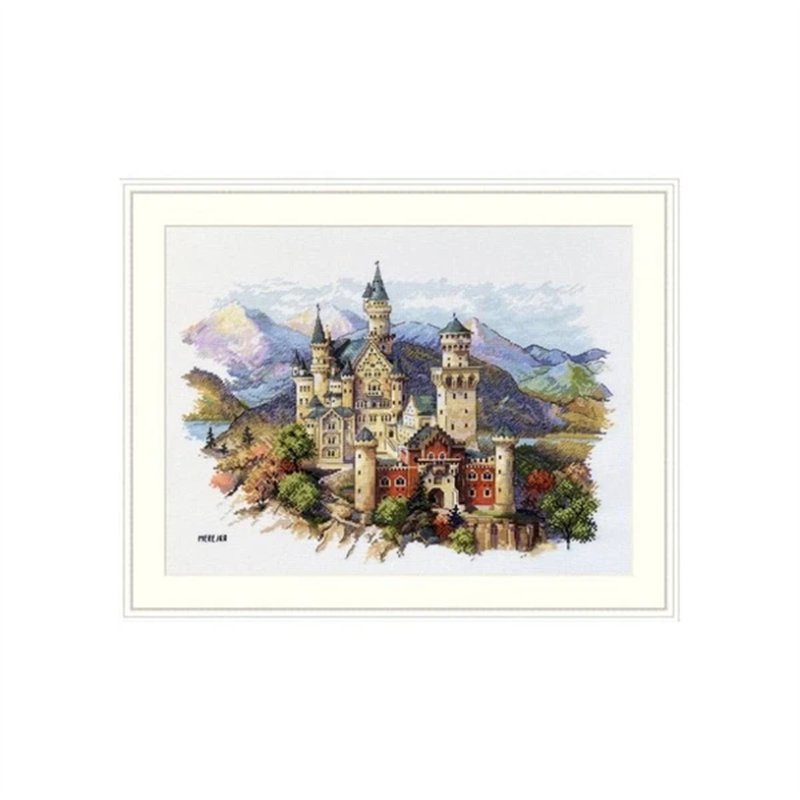 Kit de broderie Château de Neuschwanstein Kit de broderie Château de Neuschwanstein