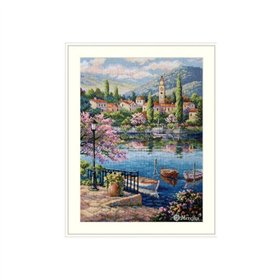 Merejka Kit de broderie Après-midi au lac du village